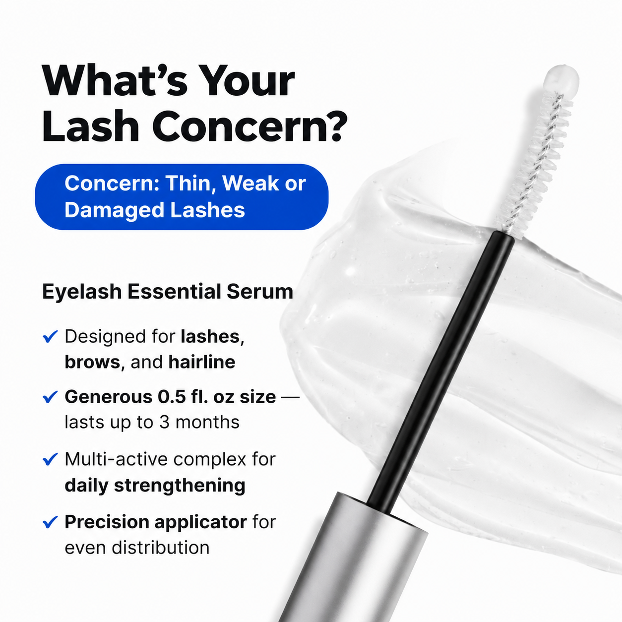 Final 3 hours 50% off:🌸Essential Lash Growth Serum for Fuller, Thicker Lashes In Just 2 Weeks